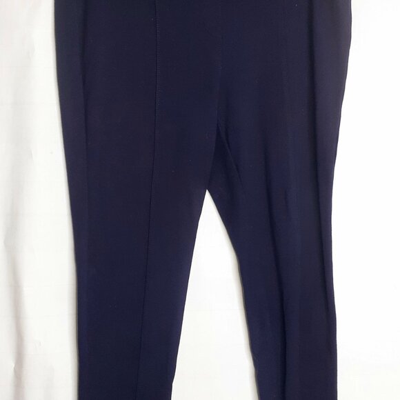Style & Co Size 18 Dark Navy Pointe Stretch Pencil Pants Women's Pull On Plus - Picture 6 of 6